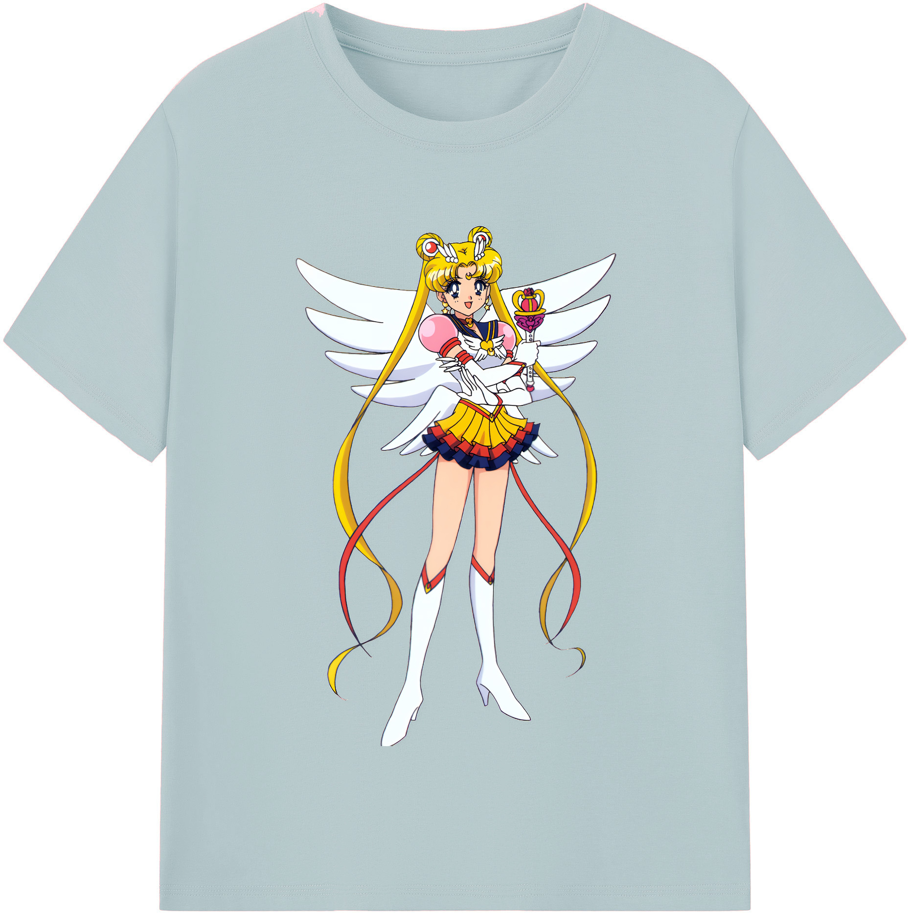 （画像用） 美少女戦士セーラームーン 月野 うさぎ つきの うさぎ Sailor Moon Tsukino Usagi 綿100％半袖Tシャツ（フロントプリント）